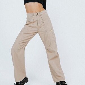 Tan Miami Vice Jean Cargo Pants